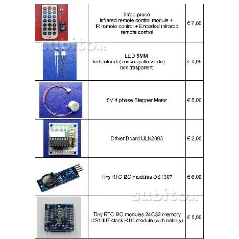 Arduino, shield, bread board, sensori, LCD, TFT