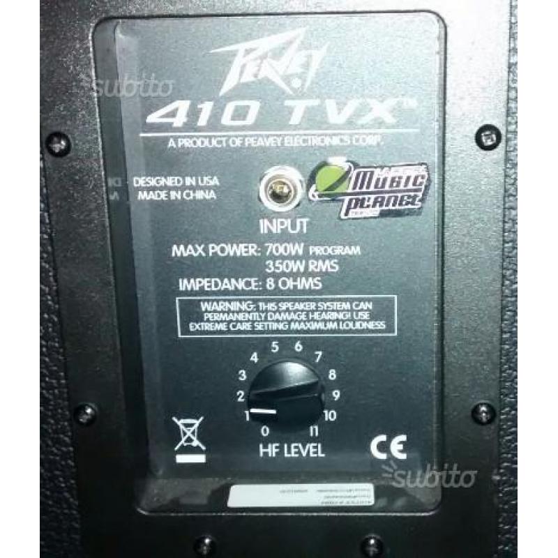 Peavey TVX 410 cassa per basso 4X10" 350W 8 OHM