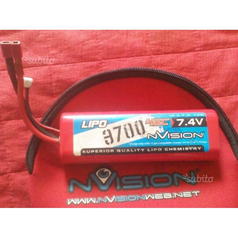 Batteria Lipo Nvision 3700mAh 7,4 V