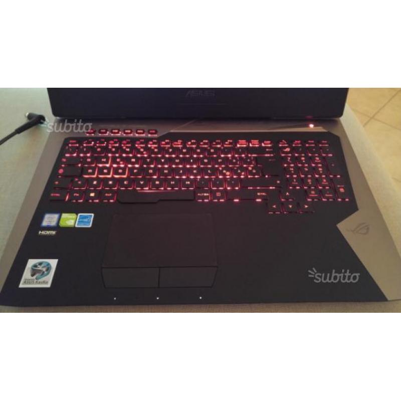 Asus g752 vy i7-6700,16gb,ssd256,980m 17.3"