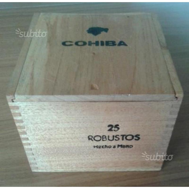 Scatole da collezione 25 sigari cohiba robustos