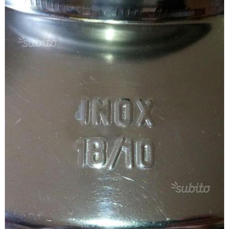 Fusto acciaio inox18/10 50 litri rubinetto nuovo